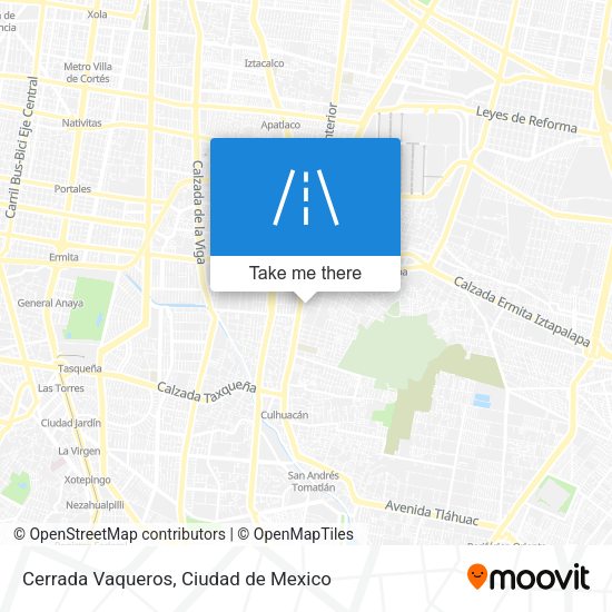 Mapa de Cerrada Vaqueros