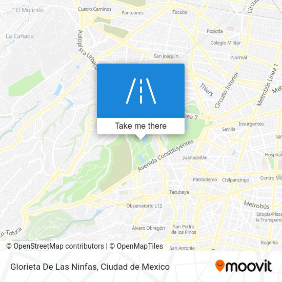 Glorieta De Las Ninfas map