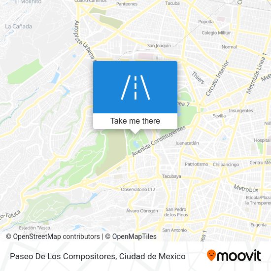 Paseo De Los Compositores map