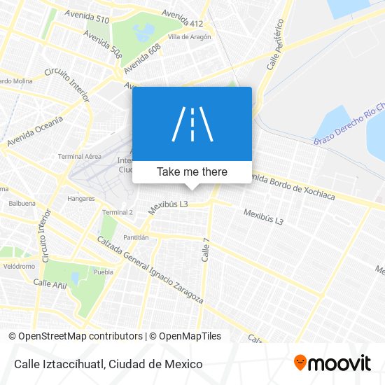 Calle Iztaccíhuatl map