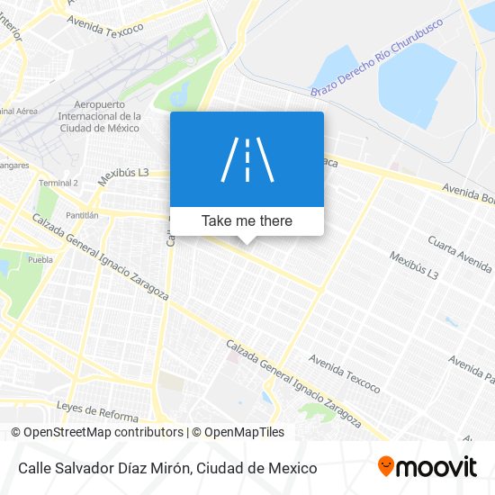 Mapa de Calle Salvador Díaz Mirón