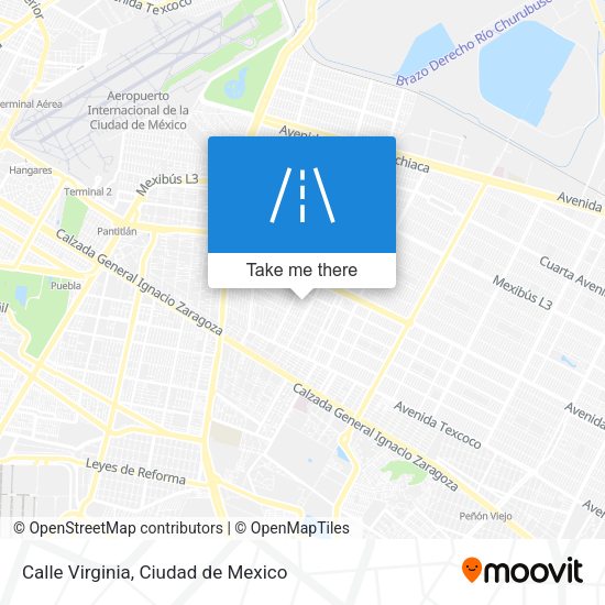 Calle Virginia map