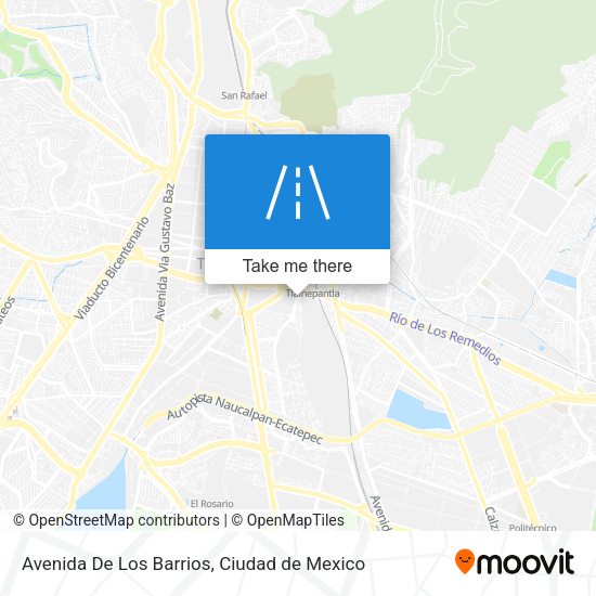 Mapa de Avenida De Los Barrios