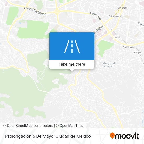 Mapa de Prolongación 5 De Mayo