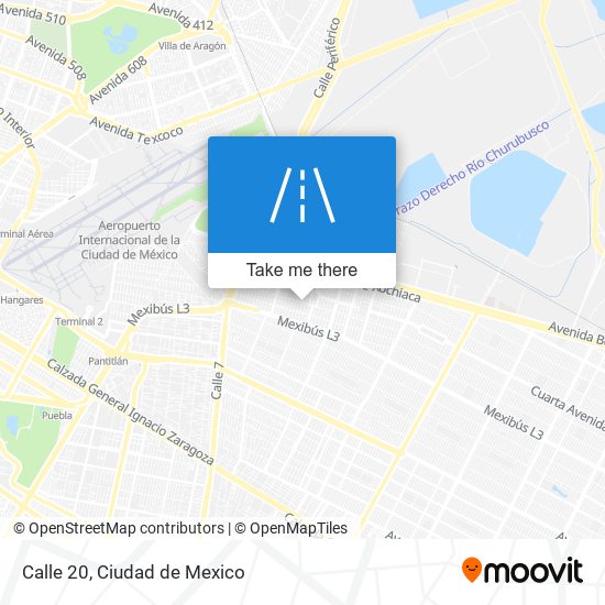 Calle 20 map