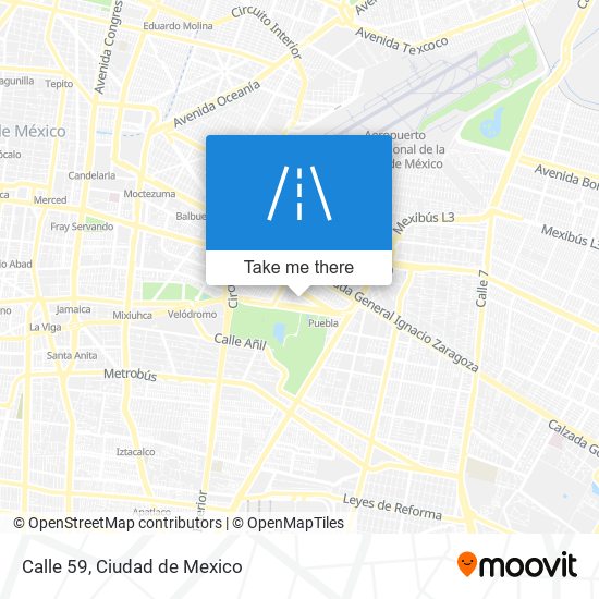 Mapa de Calle 59