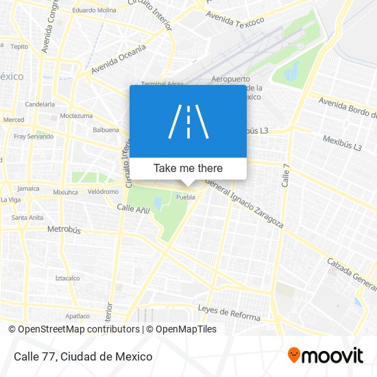 Calle 77 map