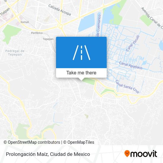 Prolongación Maíz map