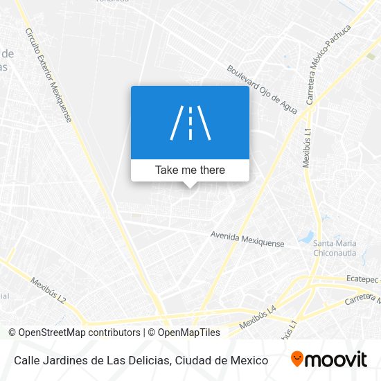 Mapa de Calle Jardines de Las Delicias