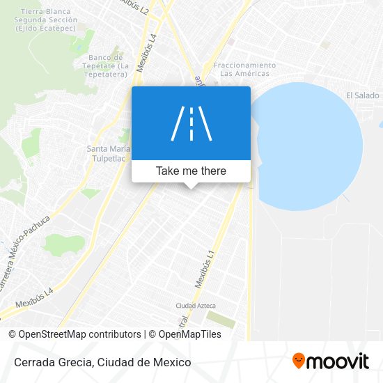 Cerrada Grecia map