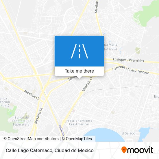 Mapa de Calle Lago Catemaco