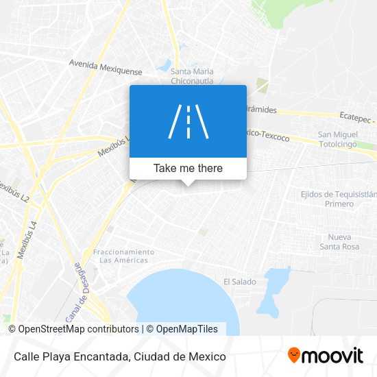 Mapa de Calle Playa Encantada