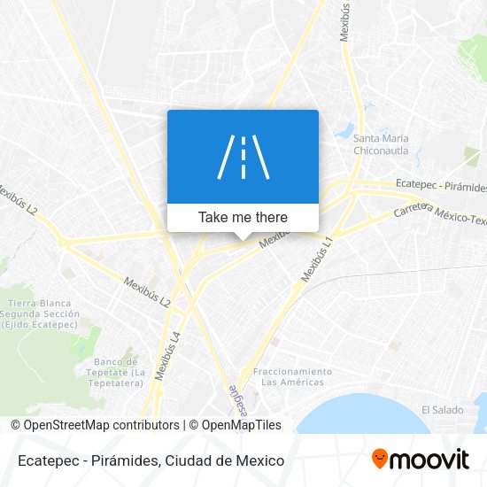 Ecatepec - Pirámides map