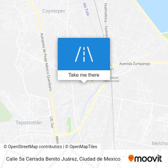 Calle 5a Cerrada Benito Juárez map