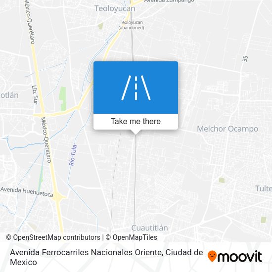 Mapa de Avenida Ferrocarriles Nacionales Oriente