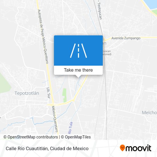 Mapa de Calle Río Cuautitlán