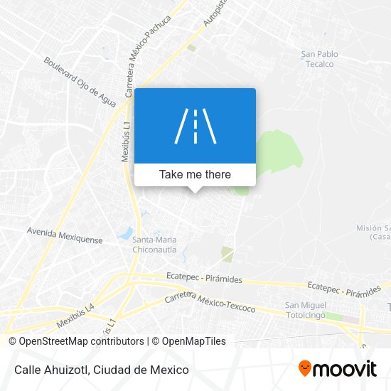 Calle Ahuizotl map