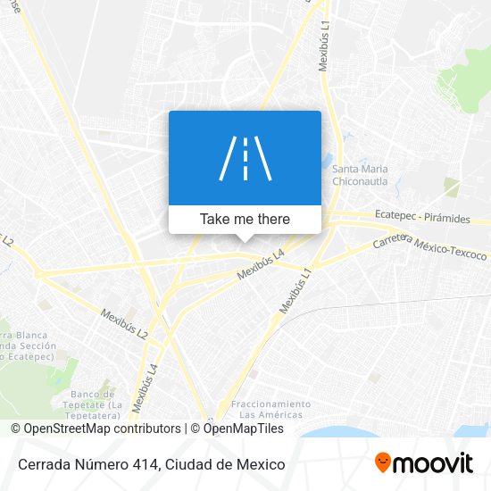 Mapa de Cerrada Número 414