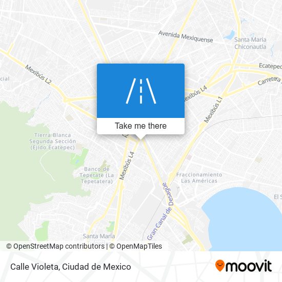 Calle Violeta map