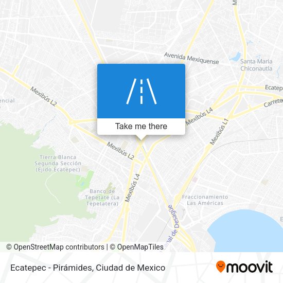 Ecatepec - Pirámides map