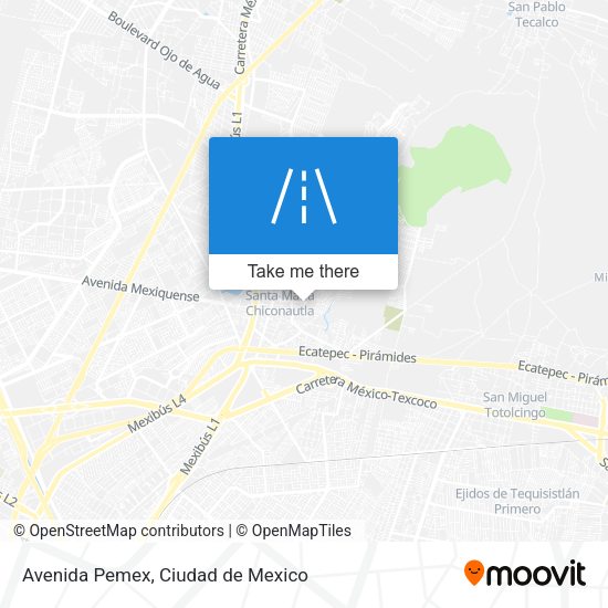 Mapa de Avenida Pemex