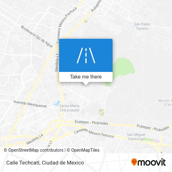 Mapa de Calle Techcatl