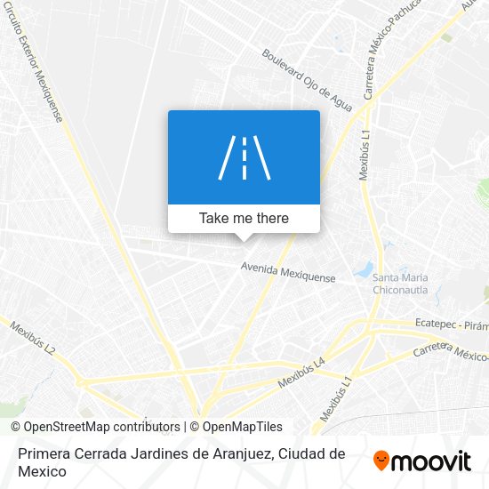 Mapa de Primera Cerrada Jardines de Aranjuez