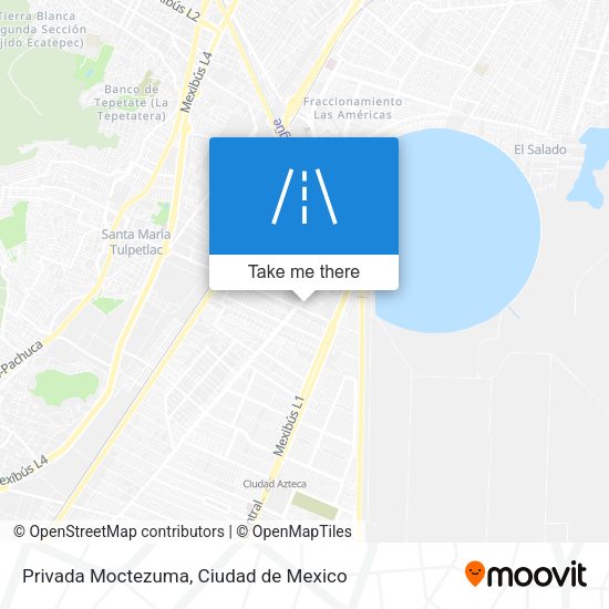 Privada Moctezuma map