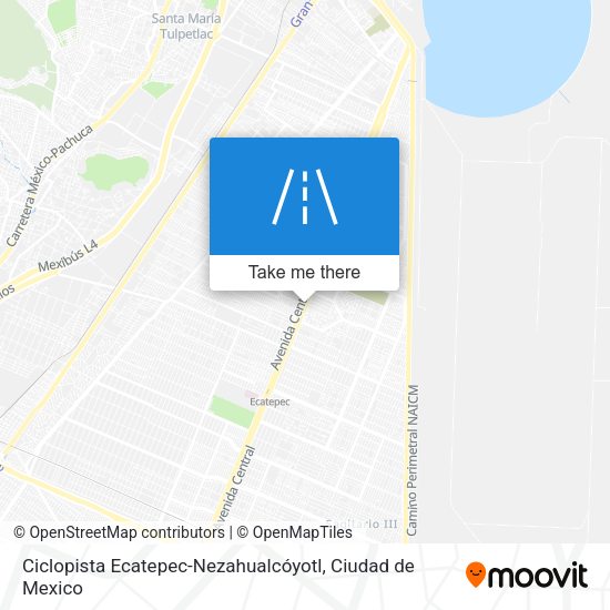 Ciclopista Ecatepec-Nezahualcóyotl map