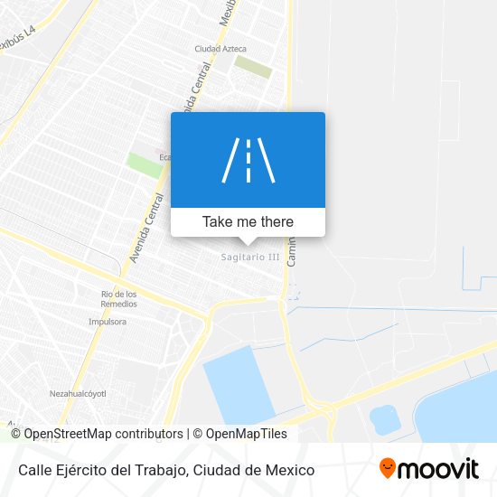 Mapa de Calle Ejército del Trabajo