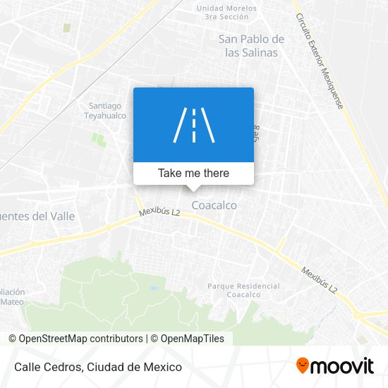 Calle Cedros map