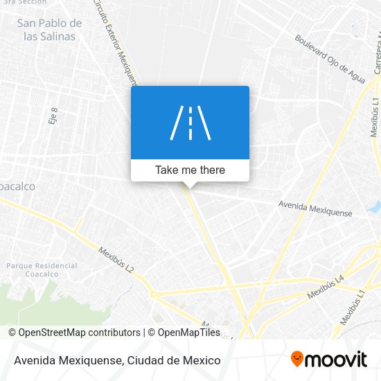 Mapa de Avenida Mexiquense