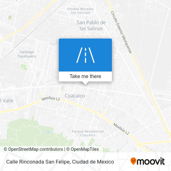 Calle Rinconada San Felipe map