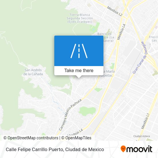 Mapa de Calle Felipe Carrillo Puerto