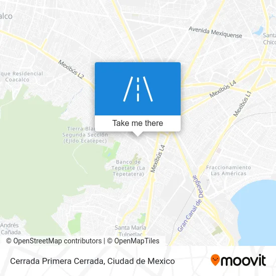 Cerrada Primera Cerrada map