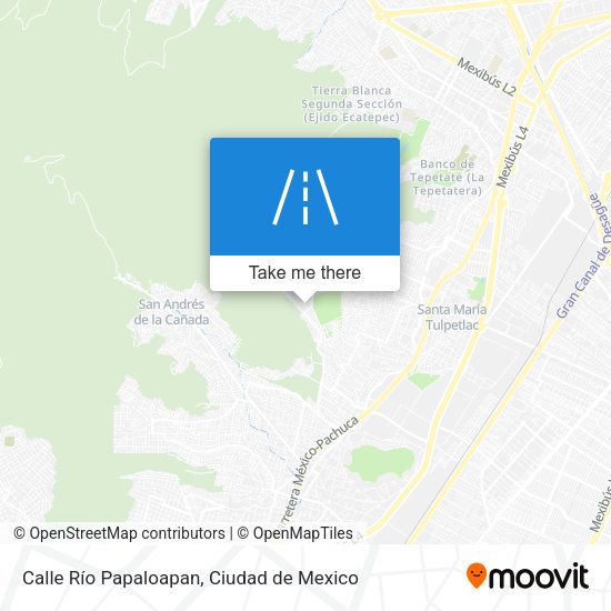 Mapa de Calle Río Papaloapan