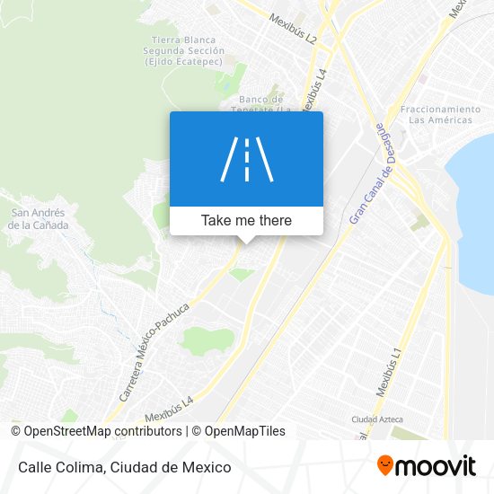 Mapa de Calle Colima