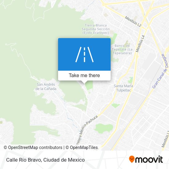 Mapa de Calle Río Bravo