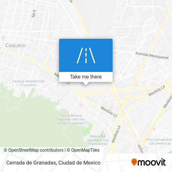 Cerrada de Granadas map