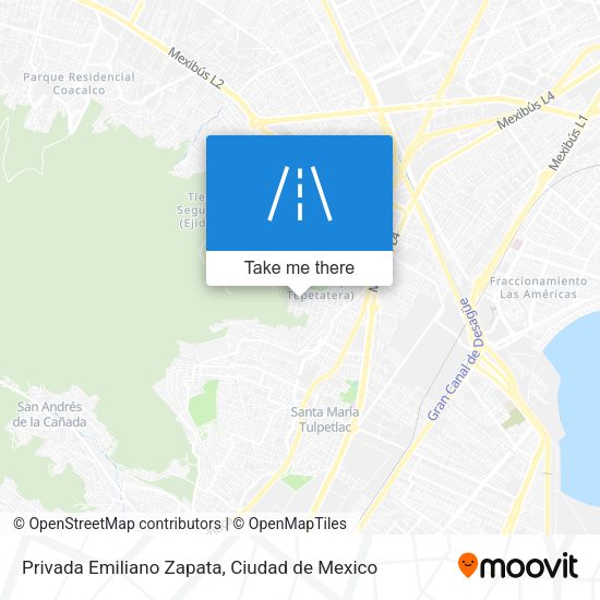 Privada Emiliano Zapata map