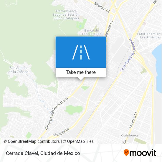 Cerrada Clavel map