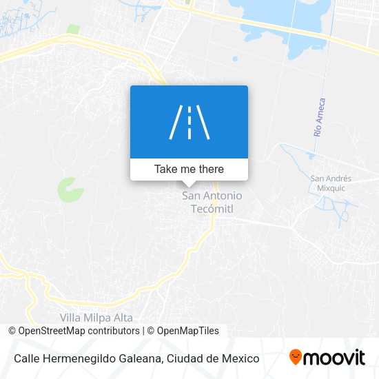 Mapa de Calle Hermenegildo Galeana