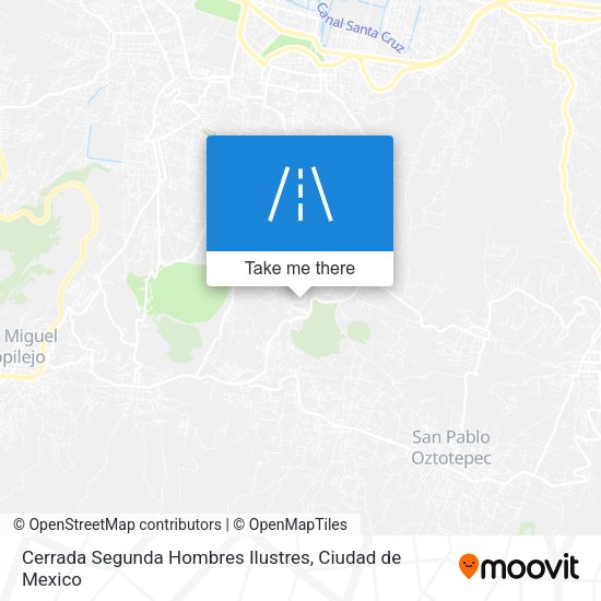 Mapa de Cerrada Segunda Hombres Ilustres