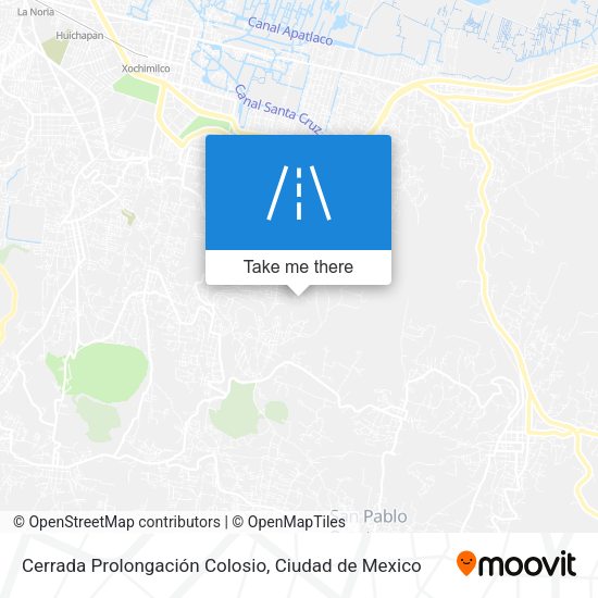 Mapa de Cerrada Prolongación Colosio