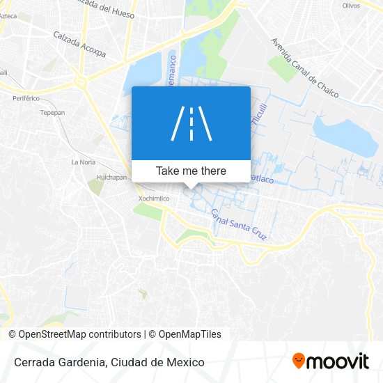 Cerrada Gardenia map