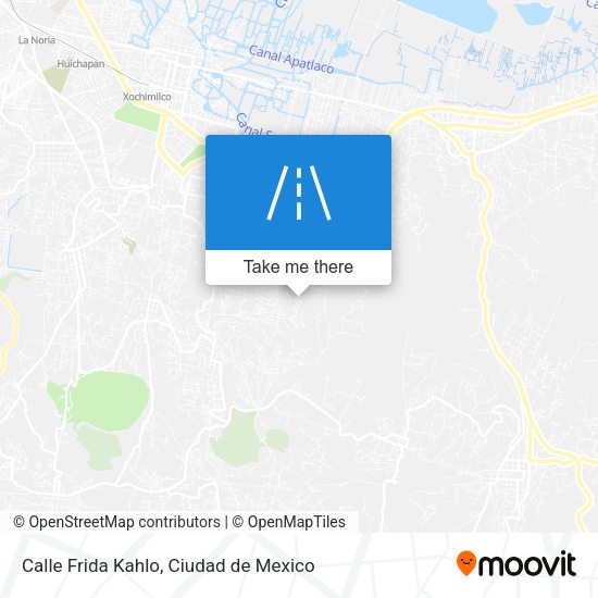 Calle Frida Kahlo map