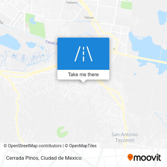 Mapa de Cerrada Pinos