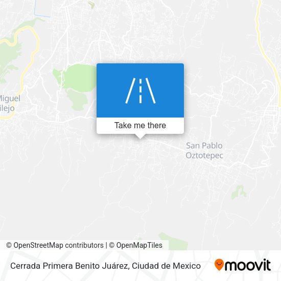 Mapa de Cerrada Primera Benito Juárez