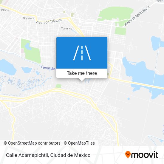 Calle Acamapichtli map