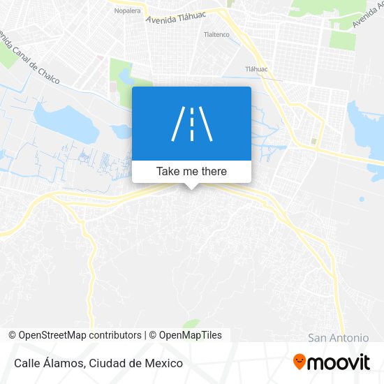 Mapa de Calle Álamos